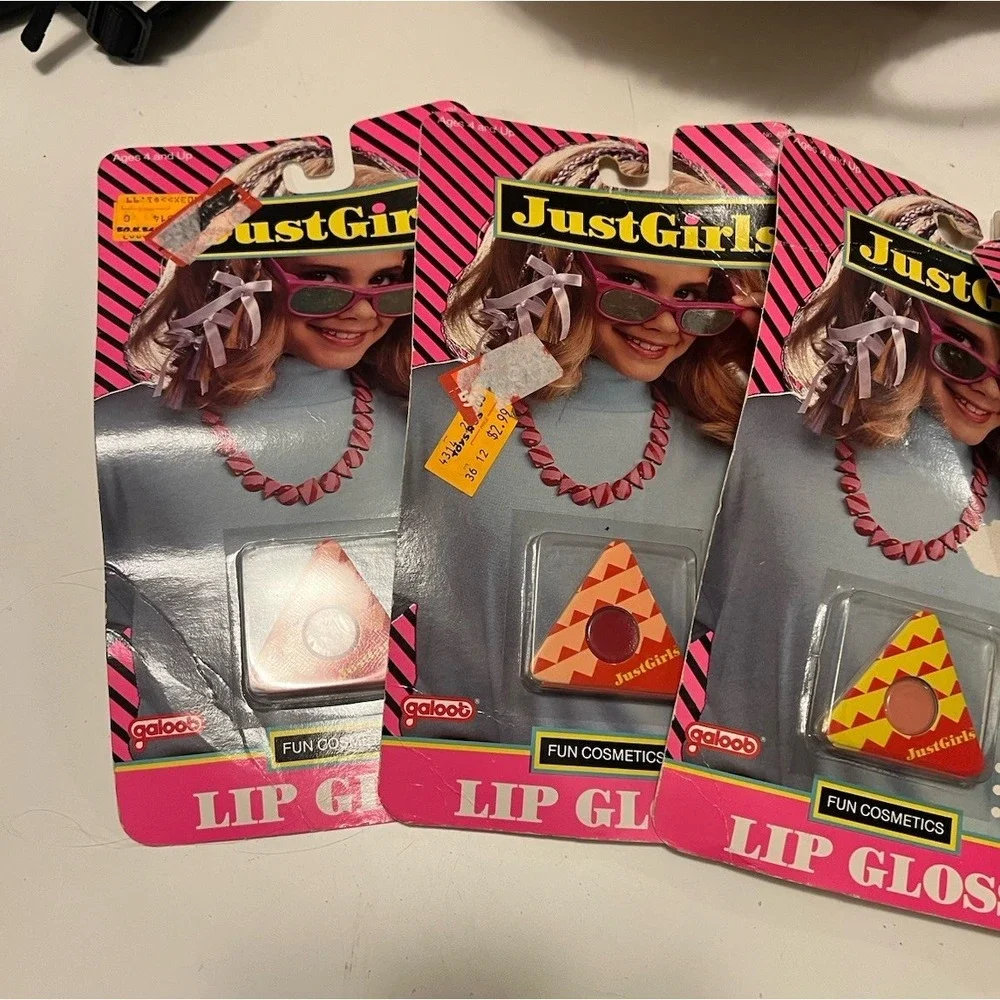 Just‎ Girls Galoob Lip Gloss Kit/nail Polish Kit lot Of (4) Vintage 1988